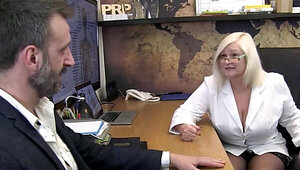 Old girl with a wet hole gets dominated by a Euro creep