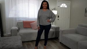 Asian with amazing curves picked up by a black perv