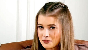 Stupidly hot blonde seeks out older guy's approval