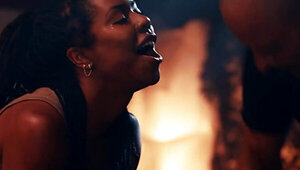 Badass babe on a mission is going to get double stuffed