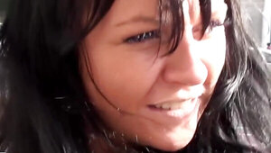 Adorable teen girl gets rammed so hard in public