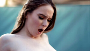 Aften Opal and Hazel Moore in a nice lesbian video