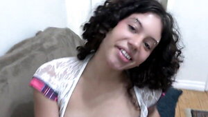 Amateur schoolgirl exploring her kinky passions in POV