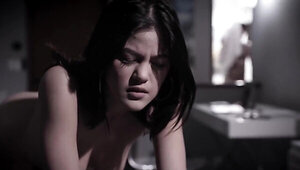 Stepbrother is sleazy and ready to fuck her tight Asian hole