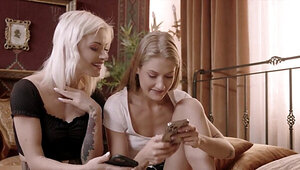 Her moans make her lesbian lover even hornier along the way