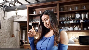 Screaming seductress getting fucked from behind happily