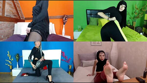 Hijabi Camgirl Quartet