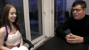 Cheerleader girl fucks her principal and it is all taboo