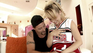 Schoolgirl Aurora Monroe likes to play with a bad guy