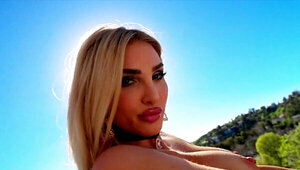 Blondie in sexy lingerie shows what she needs to do to BBC