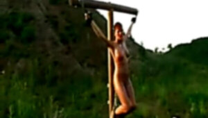 Suspension and crucifixion and a lil' she-creature