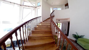 Leggy Latina girl is going to use her pussy for his pleasure