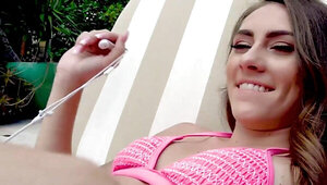 Cowgirl and crazy deepthroating from a brunette beauty