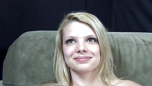 Stella Banx casting session with lots of licking and sex