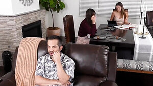 Stepmom and stepdaughter both appreciate freeuse sex