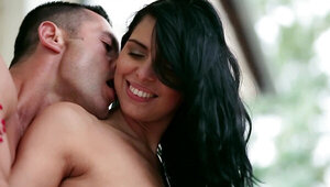 Young couple prefers copulation in the romantic environment