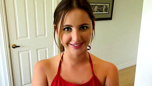 Hope Howell horny as all heck as she masturbates up close