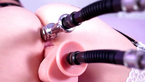 Scarlet Chase gets all of her holes stuffed all at once