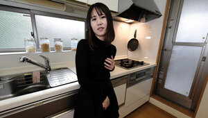 Brunette from Japan shows her big ass in a hot POV video