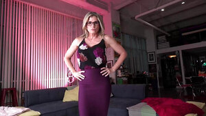 Horny MILF Cory Chase working hard for the cumshot