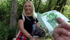 Scottish slut taking a stranger's dick on all fours