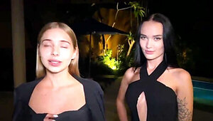 Sasha Sparrow teams up with a horny girl for a threesome