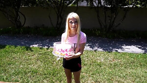 Tiny girl gets her insides turned inside out by a huge cock