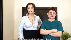 Subby girl named Iris Bloom is going to enjoy a hot bang