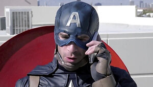 Peta Jensen fucking as Black Widow in a taboo porn spoof