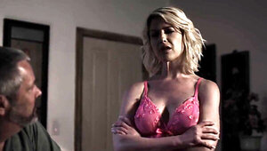 Stepson cucks his stepdad with a slutty blonde wife