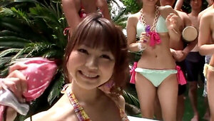 Asian bikini wrestling with lots of hot closeups in HD