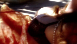 Hot babe showing off her body in an erotic solo scene