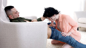 Black Angel lets him eat her out before he fucks her silly