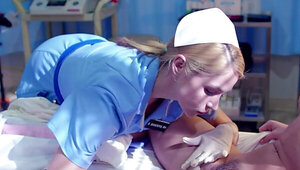 Nurse is going to eat that tasty lesbian pussy no matter what