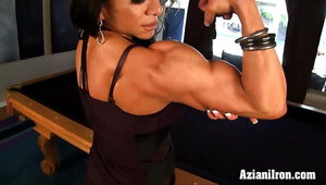 Aziani Metal Marina Lopez dame bodybuilder get nude
