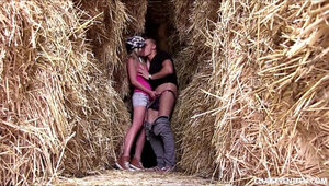 Claudia Fucking in Bales of Hay.