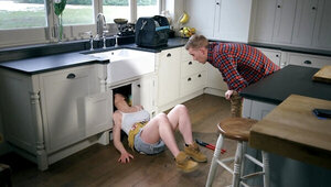 Plumber Carly Rae Summers seduces owner of the house for sex