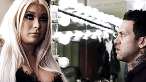 Threesome sex session with plenty of taboo action