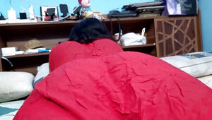 Cumming on the ass of the horny wife after fucking