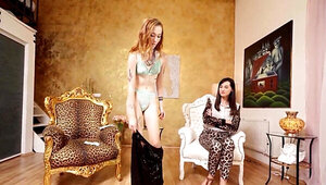 Cuckquean experience with a lesbian duo and a straight guy