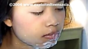 Ting thai teenager legal boinked in bathroom jizzed on face