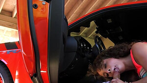 Teenage hottie avoids speeding ticket thru hard sex