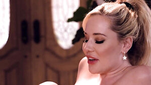 Scissoring lust with two horny ladies who get off