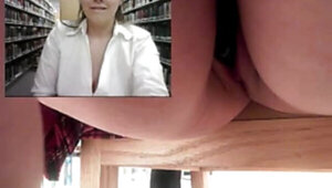 Webcam Girl Squirting In Public Library