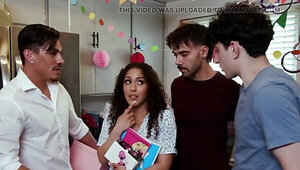 Assfuck with a tight girl who wants every dick today