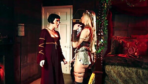 Vintage hotties with sexy outfits fucking each other silly