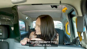 Brunette girl fucks a true stranger and it is something