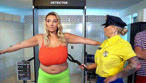 Jarushka Ross is examined and fingered at the airport