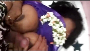 Hot titjob from amateur Desi wife for the camera