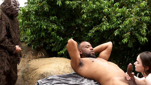 Hazel Moore wants moore of that black dick... in an odd vid